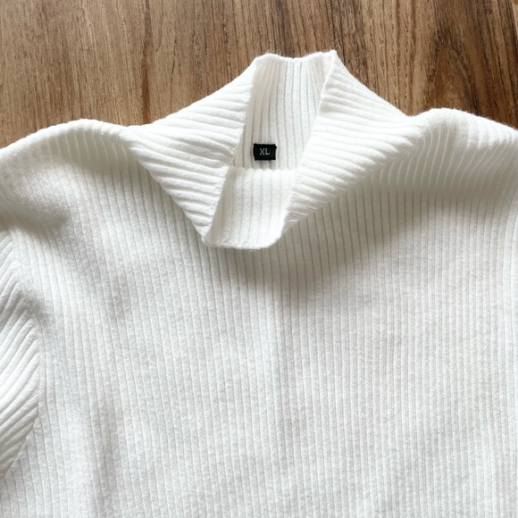 Women's Long Sleeve Ribbed Sweater Dress Turtleneck
Slim Fit Slit Midi - Picture 9 of 9